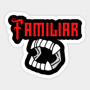 Vampire Familiar Sticker